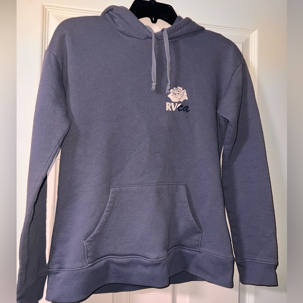 RVCA Balance of Opposites Blue Hoodie